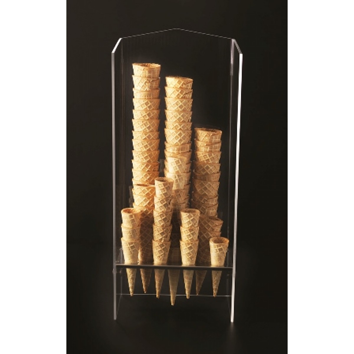 Supports à Cornets De Glace En Inox - Lot De 4, Acier Inoxydable 304, 11,6x10,3x5 Cm, Pour Restaurants, Cafés, Fêtes